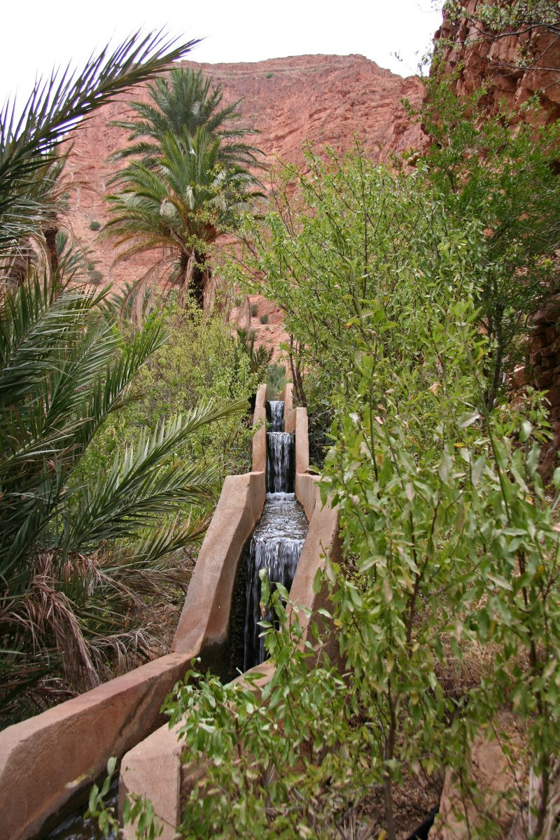Canal d'irrigation à Aït Mansour. Photo © Alex Medwedeff
