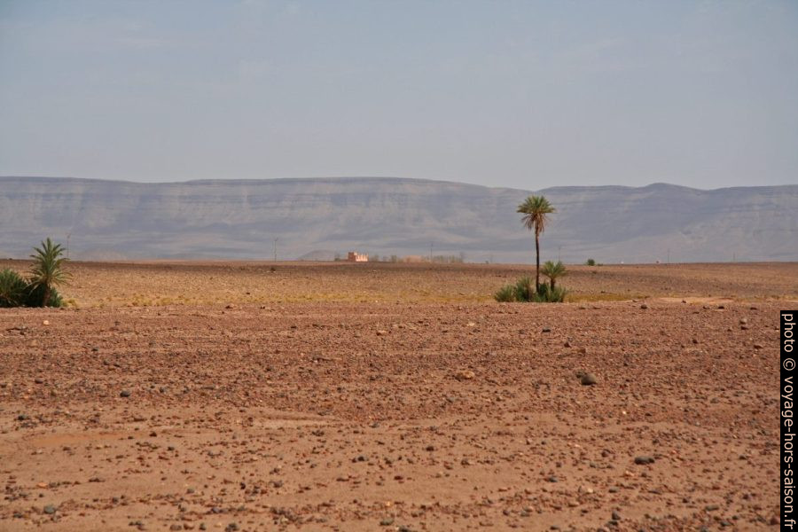 Désert dans la vallée du Drâa au sud de Zagora. Photo © André M. Winter