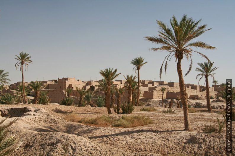 Ksar dans la palmeraie au sud de Rissani. Photo © Alex Medwedeff