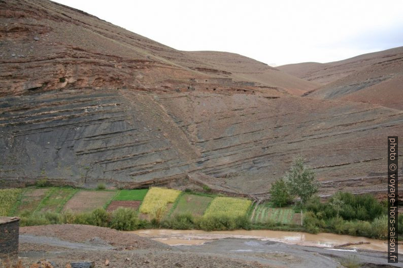 Culture maraîchère dans la haute vallée du Dadès. Photo © André M. Winter