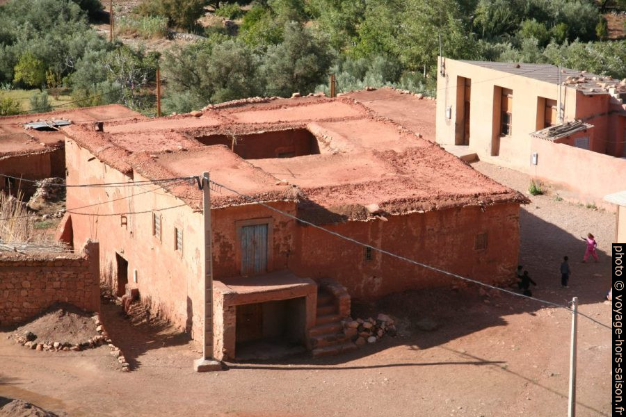 Maison à cour centrale à Douar Tisselday. Photo © André M. Winter