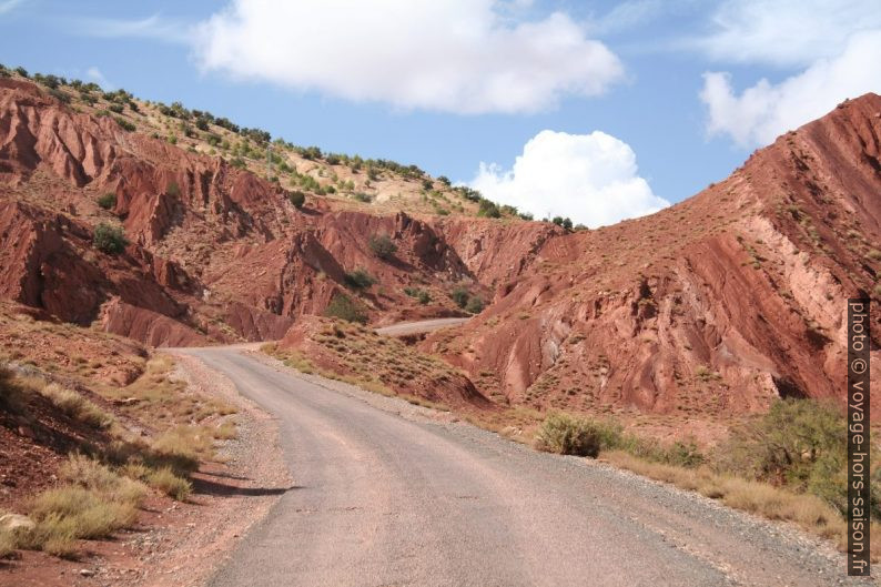 Canyon dans les terres rouges du Haut Atlas. Photo © André M. Winter