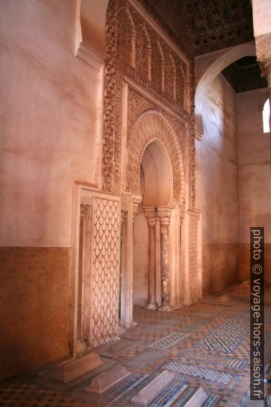 Porte dans la Koubba de Lalla Mesaouda. Photo © André M. Winter