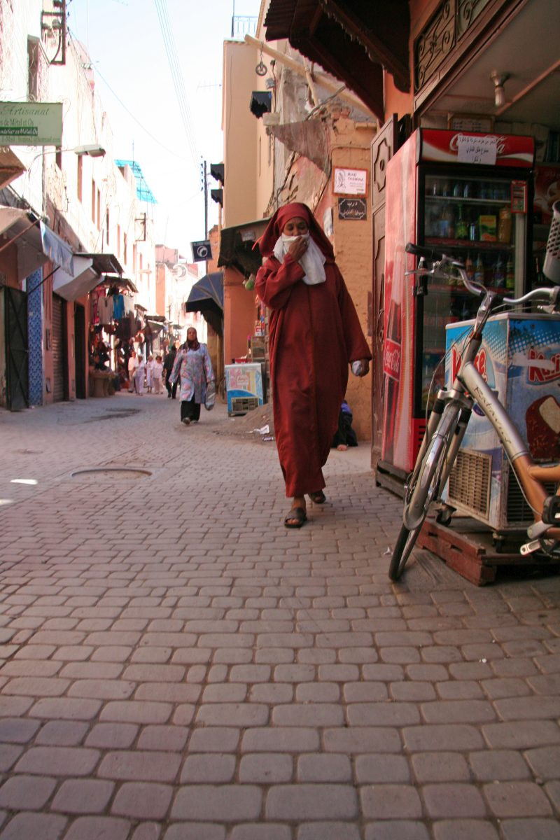 Femme marocaine dans les souks. Photo © André M. Winter