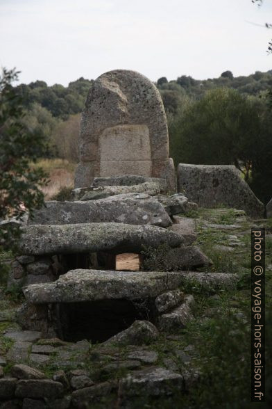 Tombe des géants de Coddu Vecchiu vue de derrière. Photo © Alex Medwedeff