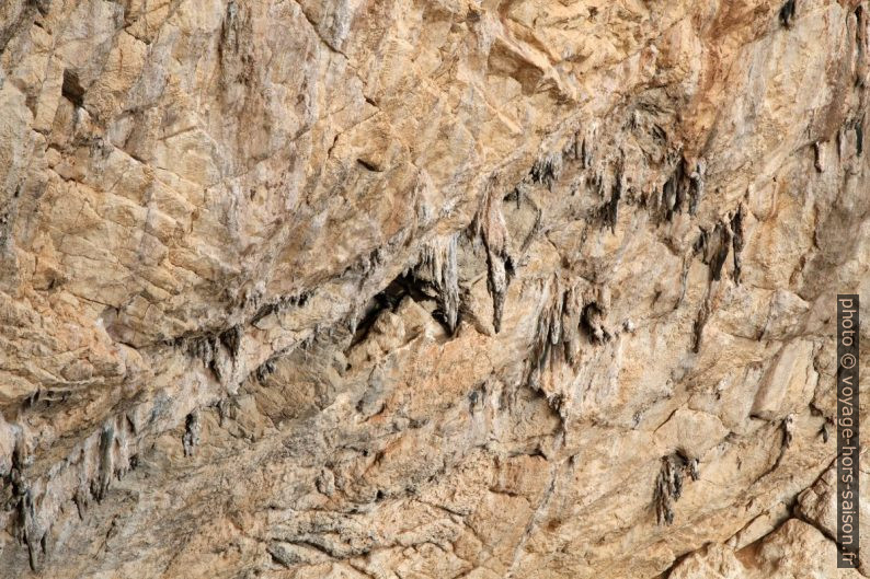 Stalactites extérieurs de la Grotta Verde. Photo © Alex Medwedeff