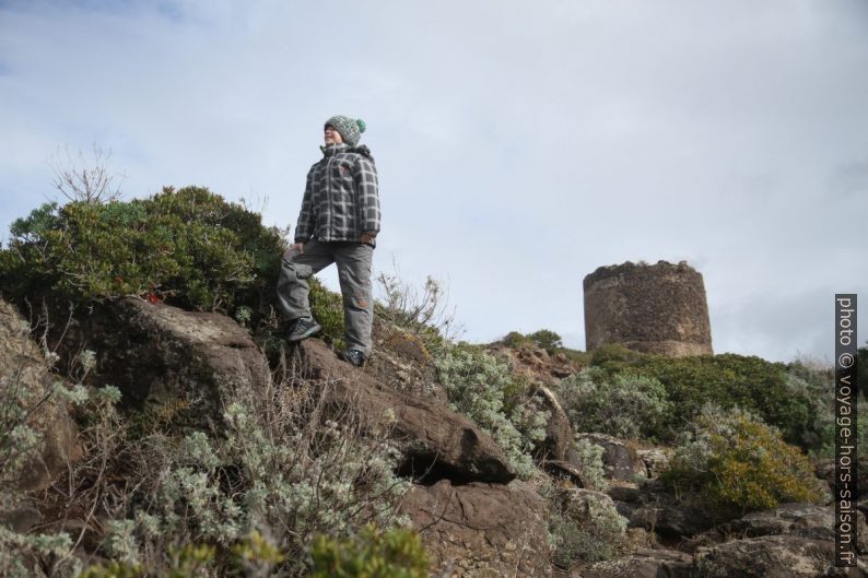 Nicolas au cap Foghe. Photo © Alex Medwedeff