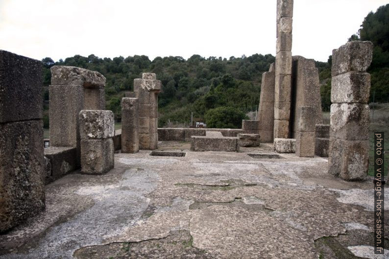 Restes de la mosaïque du Temple d'Antas. Photo © Alex Medwedeff