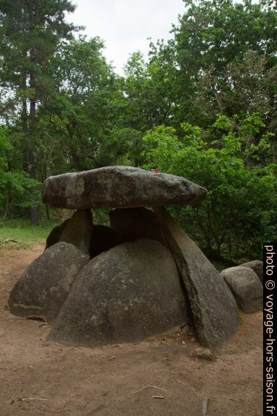 Dolmen d'Axeitos avec dalle de couverture. Photo © Alex Medwedeff