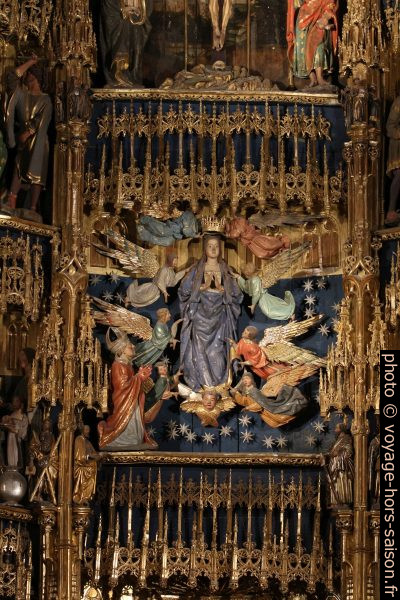 Asunción de la Virgen en el retablo mayor de la catedral de Oviedo. Photo © André M. Winter