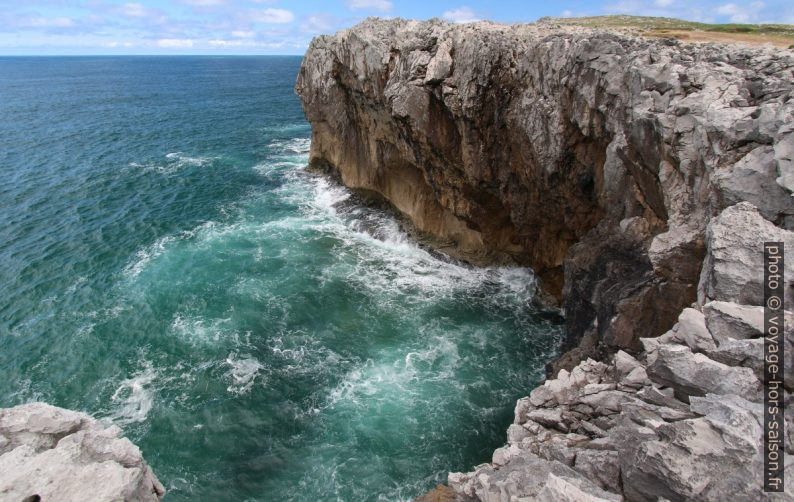 Côte rocheuse en surplomb aux Bufones de Pría. Photo © André M. Winter