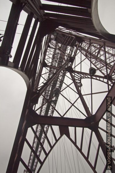 Sous le pilier gauche du Puente Colgante. Photo © André M. Winter