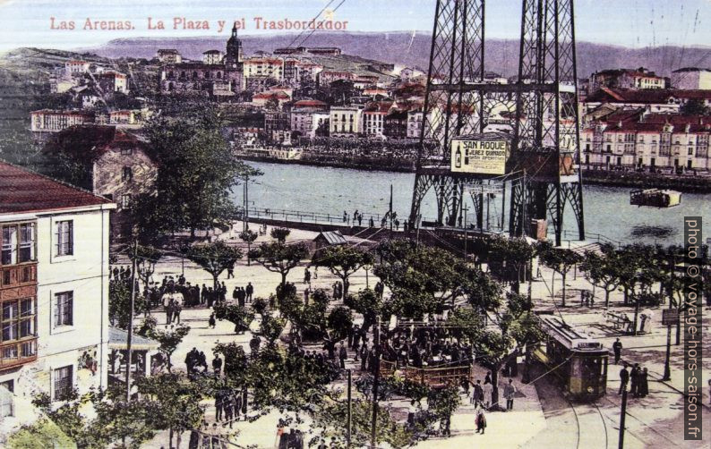 Carte postale du Puente de Vizcaya vers 1900. Photo © André M. Winter