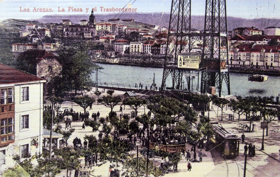 Carte postale du Puente de Vizcaya vers 1900. Photo © André M. Winter