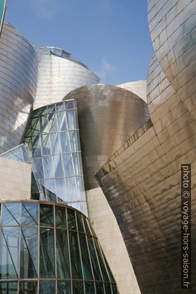 Structure extravagante de l'immeuble du Musée Guggenheim. Photo © Alex Medwedeff