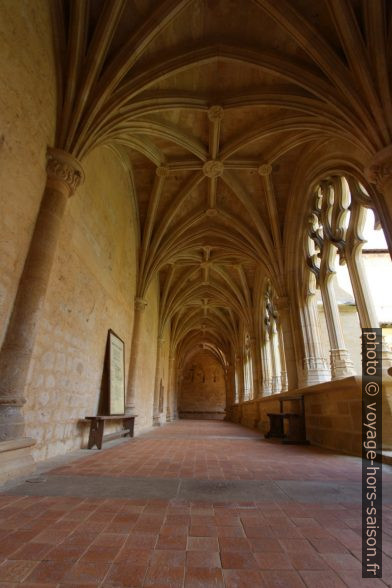 Riches voûtes du couloir ouest du cloître de Cadouin. Photo © André M. Winter