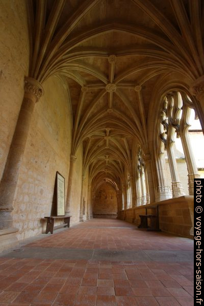 Riches voûtes du couloir ouest du cloître de Cadouin. Photo © André M. Winter