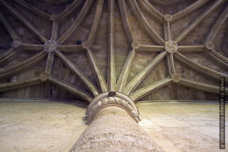 Nervures de la voûte des galeries récentes du cloître de Cadouin. Photo © André M. Winter