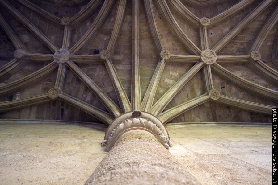 Nervures de la voûte des galeries récentes du cloître de Cadouin. Photo © André M. Winter