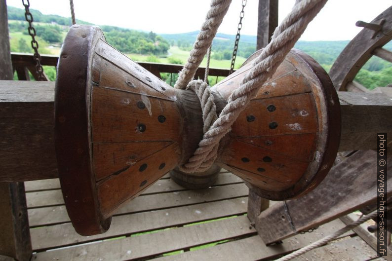 Diabolo du treuil de puits à la Roque Saint-Christophe. Photo © André M. Winter