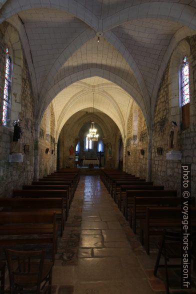 Nef unique de l'église de Campagne. Photo © André M. Winter