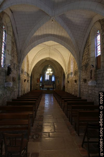 Nef unique de l'église de Campagne. Photo © André M. Winter