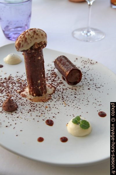 Dessert au chocolat. Photo © Alex Medwedeff