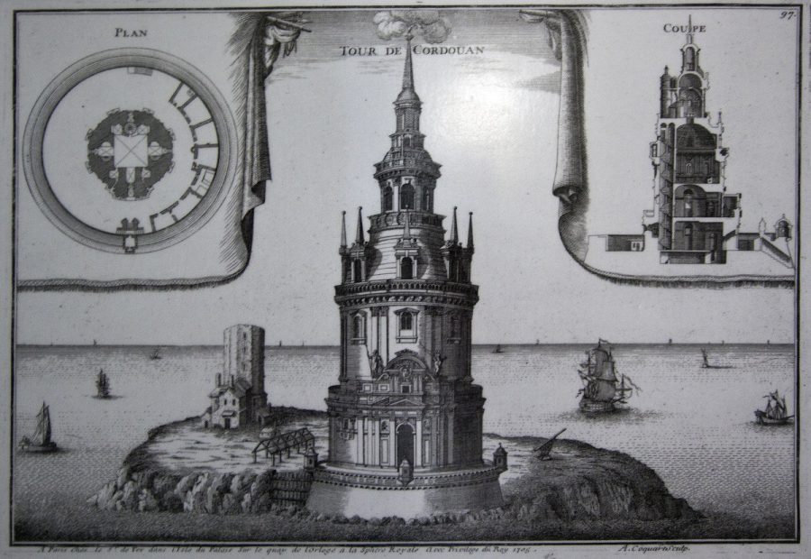 Phare de Cordouan au 17e siècle par Claude Chastillon. Photo © André M. Winter
