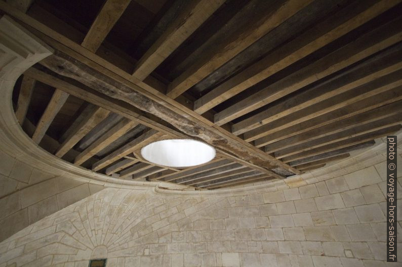 Poutres du plafond de la Salle des Girondins du phare de Cordouan. Photo © André M. Winter