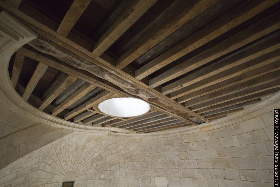 Poutres du plafond de la Salle des Girondins du phare de Cordouan. Photo © André M. Winter