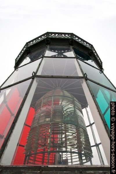 Lanterne du Phare de Cordouan avec lentille de Fresnel. Photo © André M. Winter