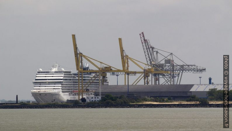 Le MSC Magnifica amarrée au Port industriel du Verdon. Photo © André M. Winter