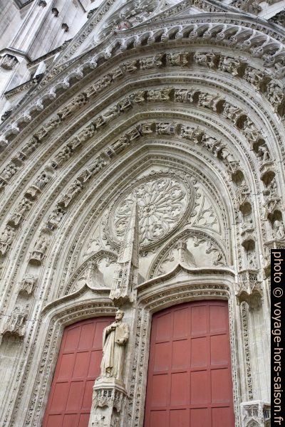 Portail de la Cathédrale Saint-Pierre-et-Saint-Paul de Nantes. Photo © Alex Medwedeff