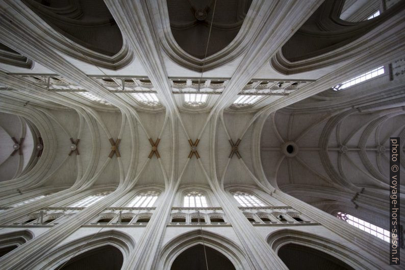 Voûtes de la nef de la Cathédrale Saint-Pierre-et-Saint-Paul de Nantes. Photo © André M. Winter