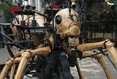 Un insecte géant dans la Galerie des Machines de Nantes. Photo © Alex Medwedeff