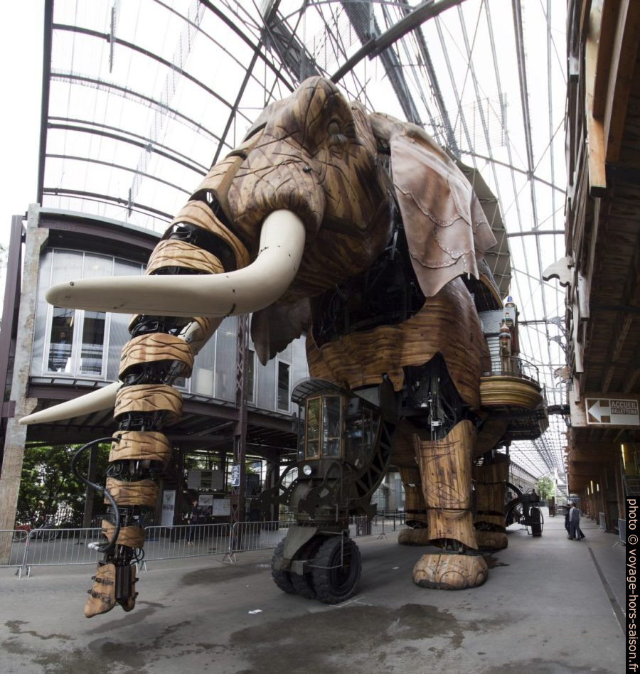Le grand éléphant des Machines de l'Île de Nantes. Photo © André M. Winter