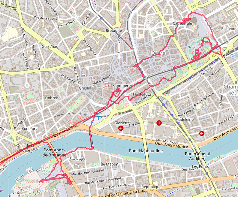 Carte OpenStreetMap de Nantes