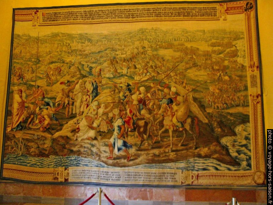 Tapis mural flamand dans l'Alcázar. Photo © André M. Winter