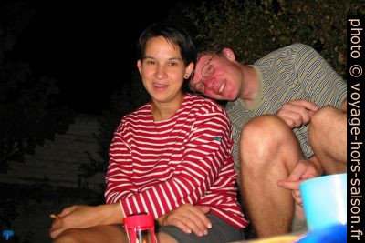 Alex et André au Camping Reina Isabel. Photo © André M. Winter