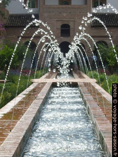 Jeux d'eau dans le Patio de la Acequia. Photo © Alex Medwedeff
