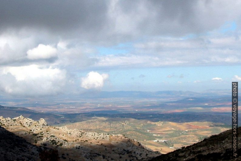 Vue de El Torcal vers le nord. Photo © André M. Winter