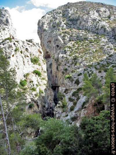 Garganta del Chorro vu du côté nord. Photo © André M. Winter