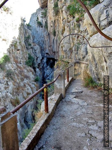 Accès nord au Caminito del Rey. Photo © André M. Winter