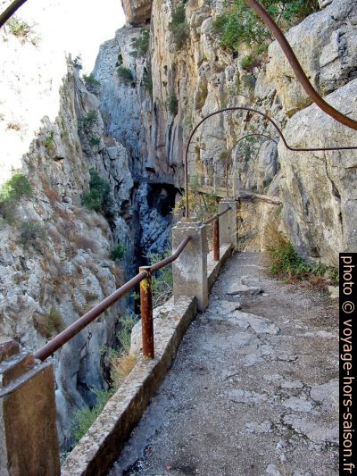 Accès nord au Caminito del Rey. Photo © André M. Winter