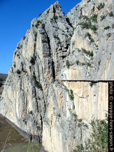 Accès sud au Caminito del Rey en 2003. Photo © André M. Winter