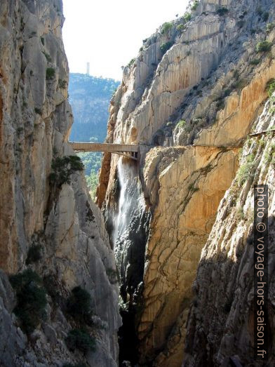 La Garganta del Chorro et le pont de la conduite forcée . Photo © André M. Winter