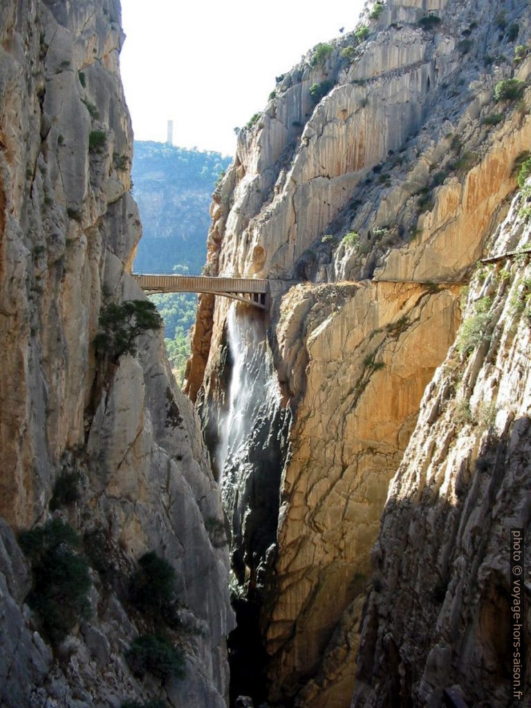 La Garganta del Chorro et le pont de la conduite forcée . Photo © André M. Winter