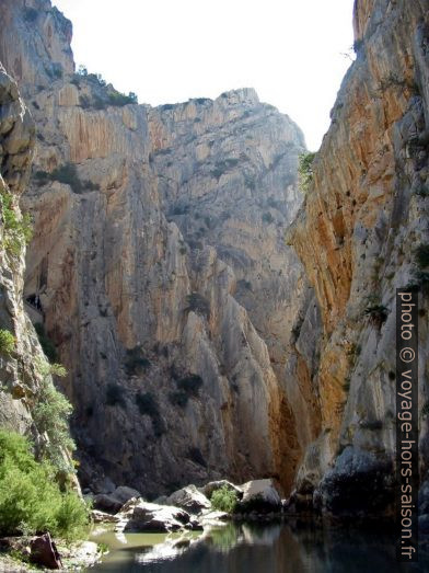 La rivière Guadalhorce dans les gorges Garganta del Chorro. Photo © André M. Winter