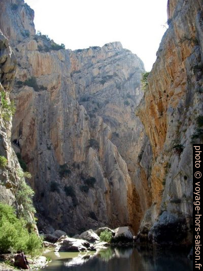 La rivière Guadalhorce dans les gorges Garganta del Chorro. Photo © André M. Winter