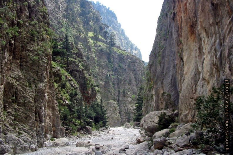 Dans la partie centrale des Gorges de Samaria. Photo © André M. Winter